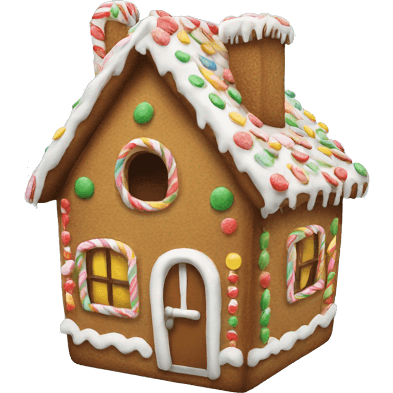 Gingerbread house emoji