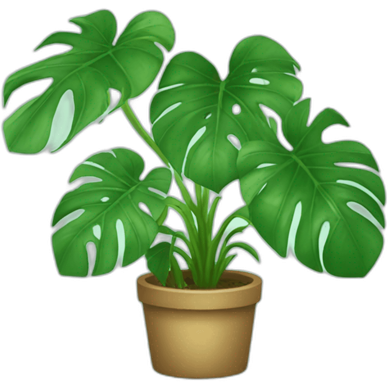 monstera plant emoji