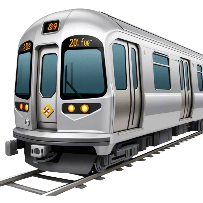 Subway Train (NYC) - Bombardier (Model Year: 2021) (Iconic colour: Silver) emoji