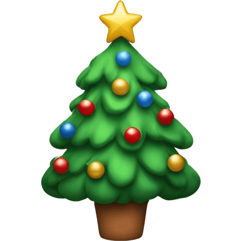 Christmas tree posing emoji