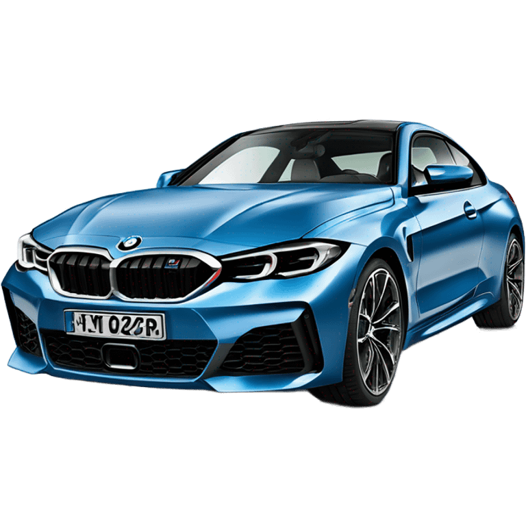 2020 BMW M430i G22 in arctic racing blue colour with the number plate as CRYPTK emoji