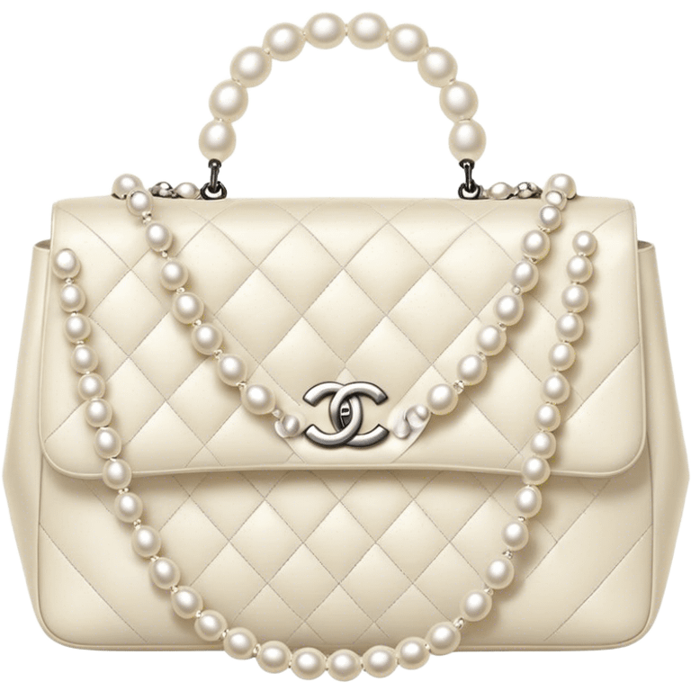 chanel pearl bag emoji