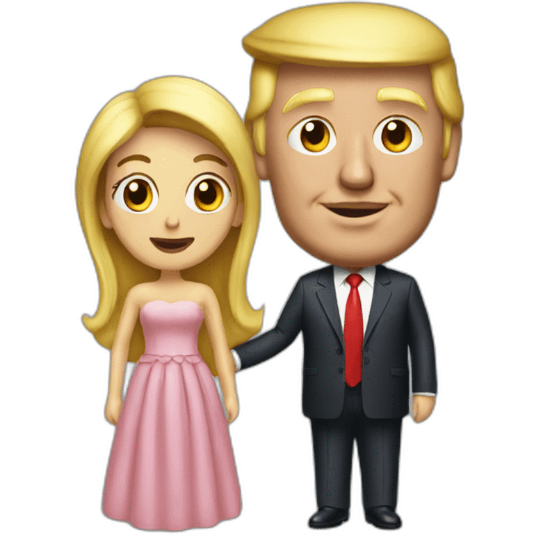 Trump with a wife emoji