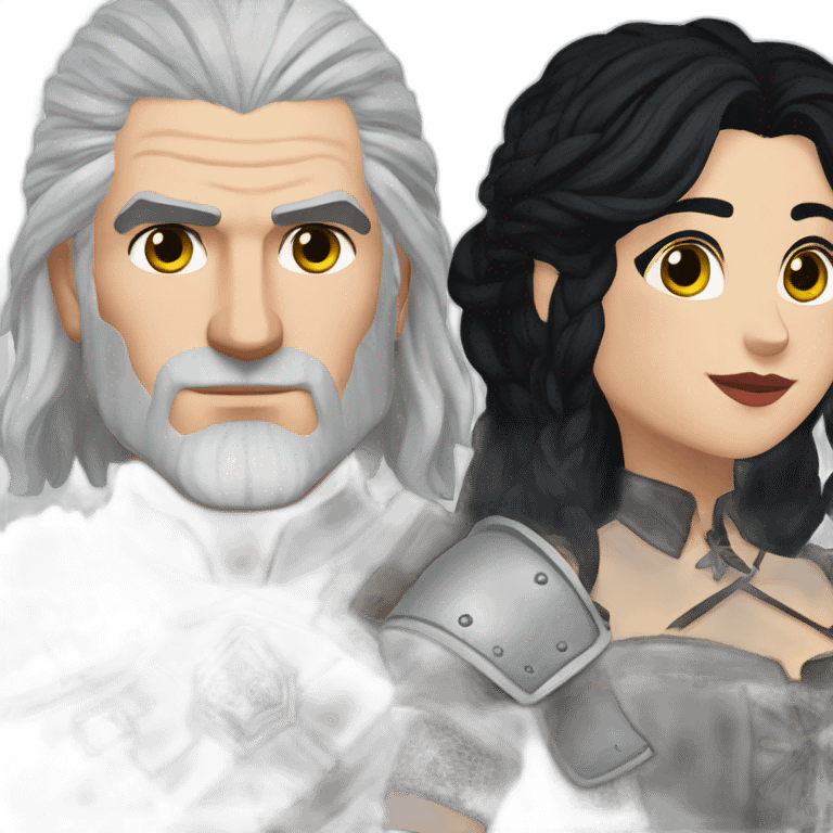 Geralt and Yennefer emoji