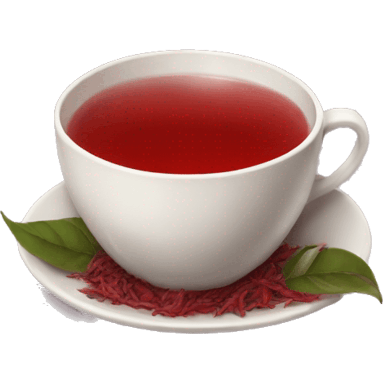 a cup of red tea aesthetic emoji