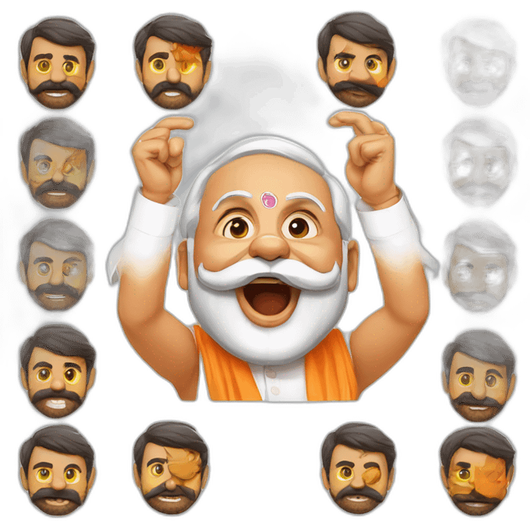 Narendra Modi fighting with jaganmohan reddy emoji