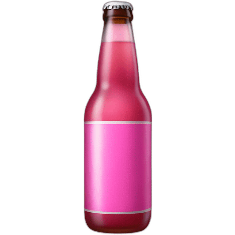 Pink Bottle beer emoji