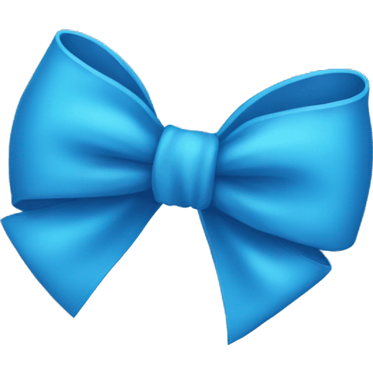 blue bow emoji