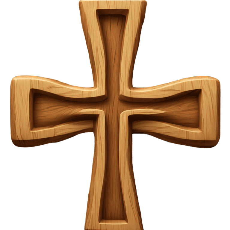 3D Wooden Cross emoji