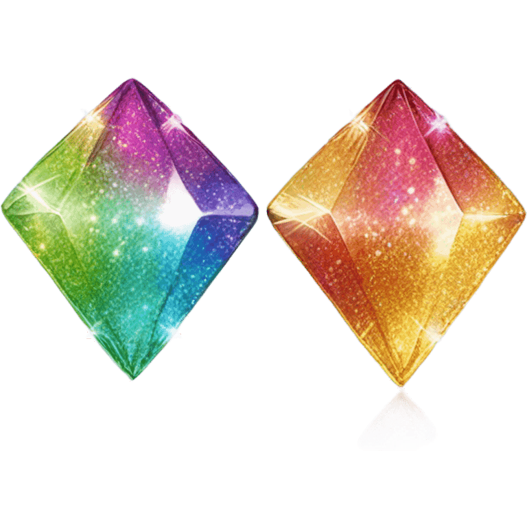 SPARKLY DIAMOND GLITTER earrings emoji