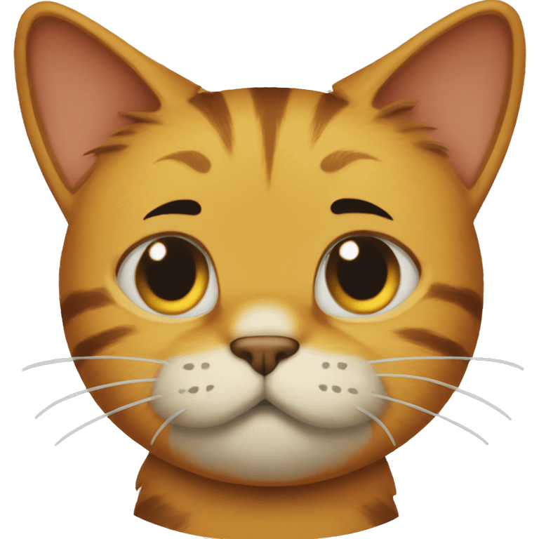 o Gato garfield magro e triste emoji