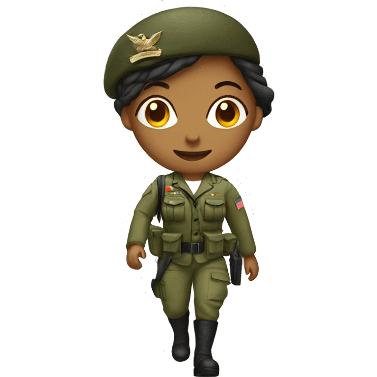 army woman walking emoji