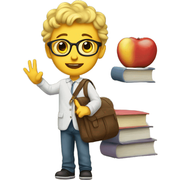 Welcome back to school emoji