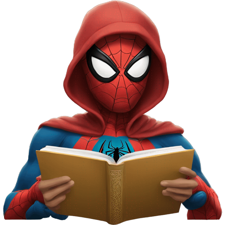 Spider man reading Quran  emoji