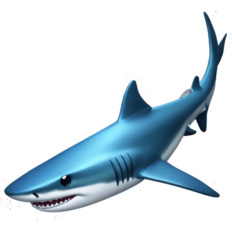 Blue shark as the 🤯emoji emoji