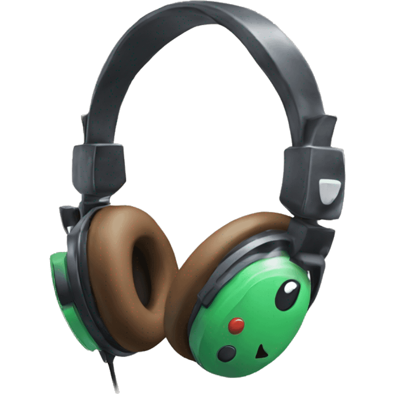 Cute gaming headset emoji