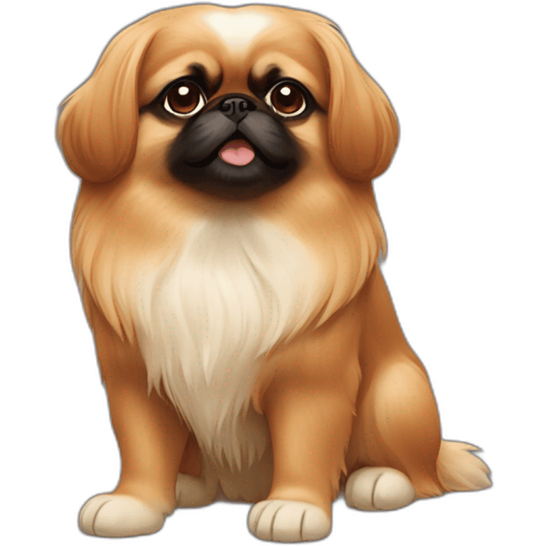 Pekingese redhead emoji