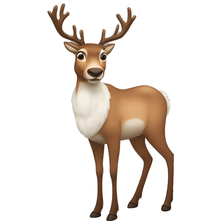 Reindeer fullbody emoji