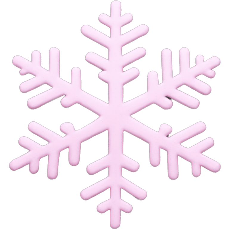 pastel pink snowflake  emoji