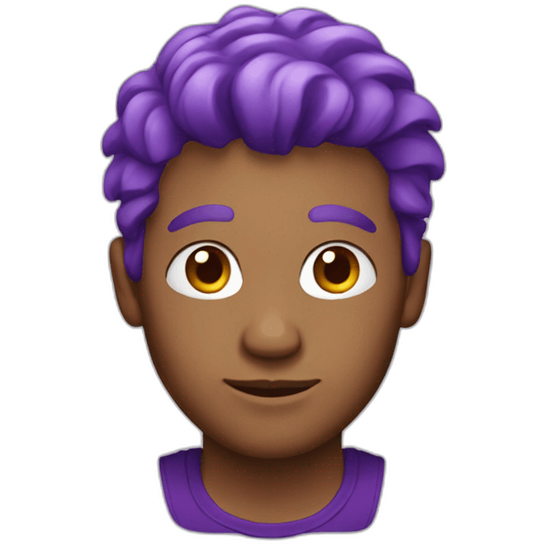 Man with Purple hair emoji