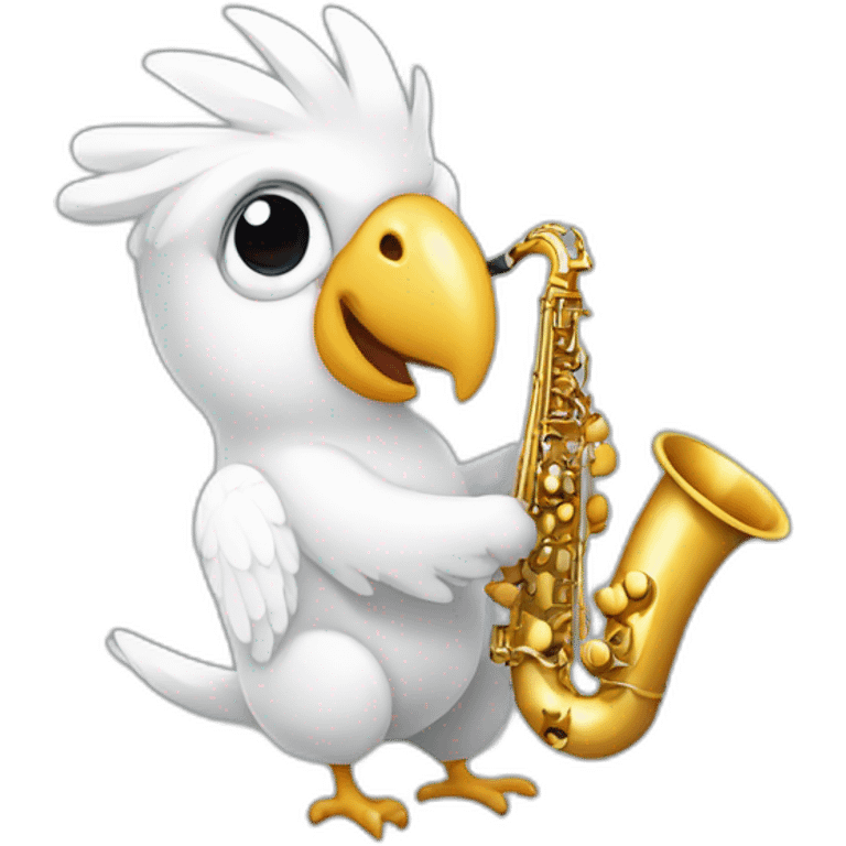 cockatoo saxophone emoji