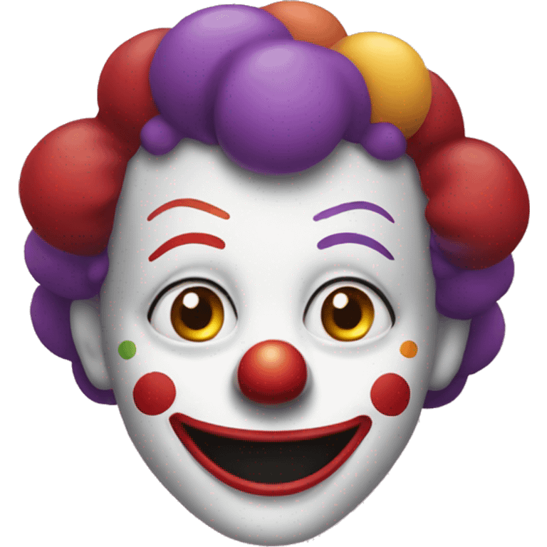 Clown smiling emoji