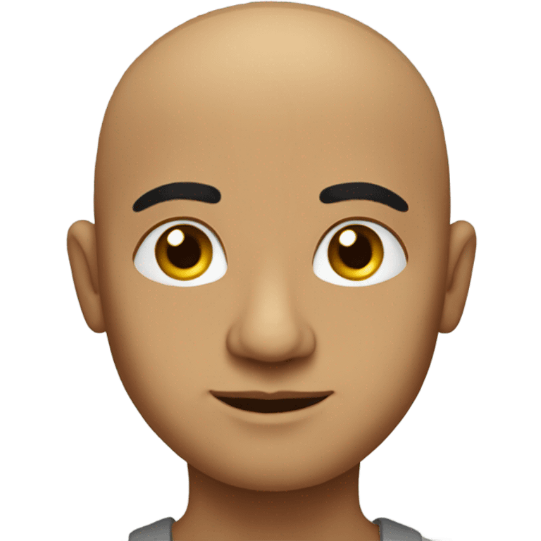 bald indian guy with round head emoji