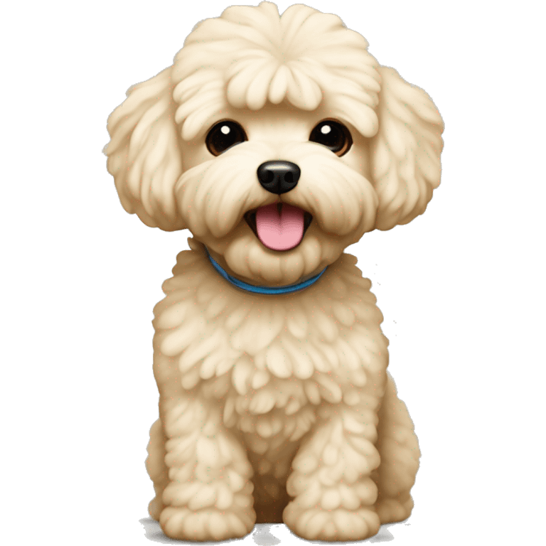 Cream maltipoo emoji