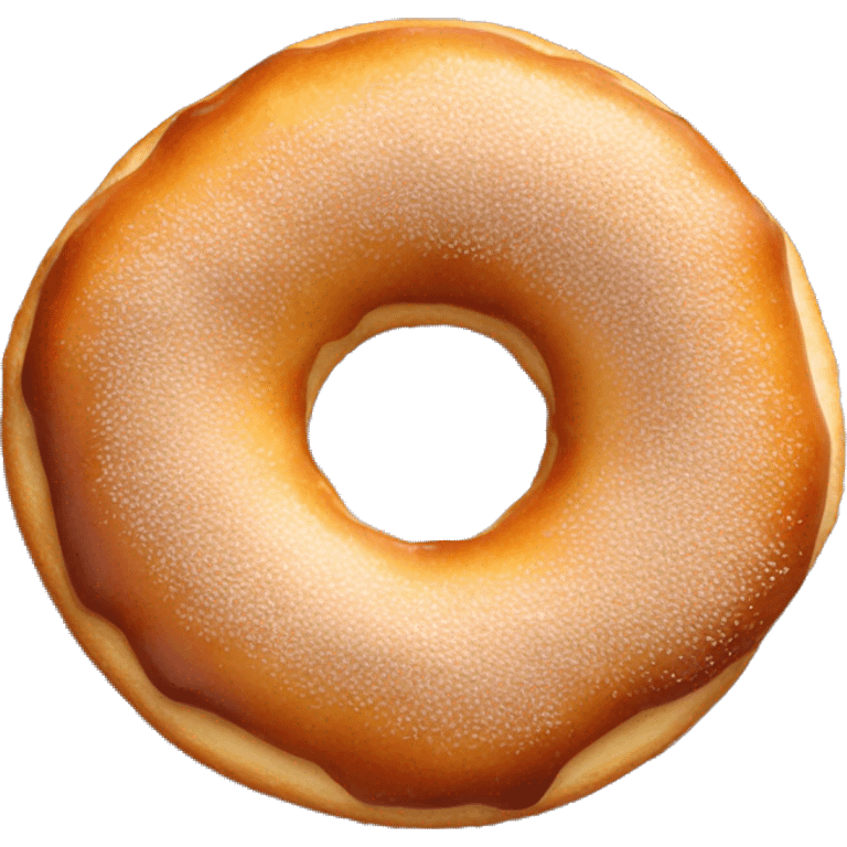 Plain fried donut only dough no topping emoji