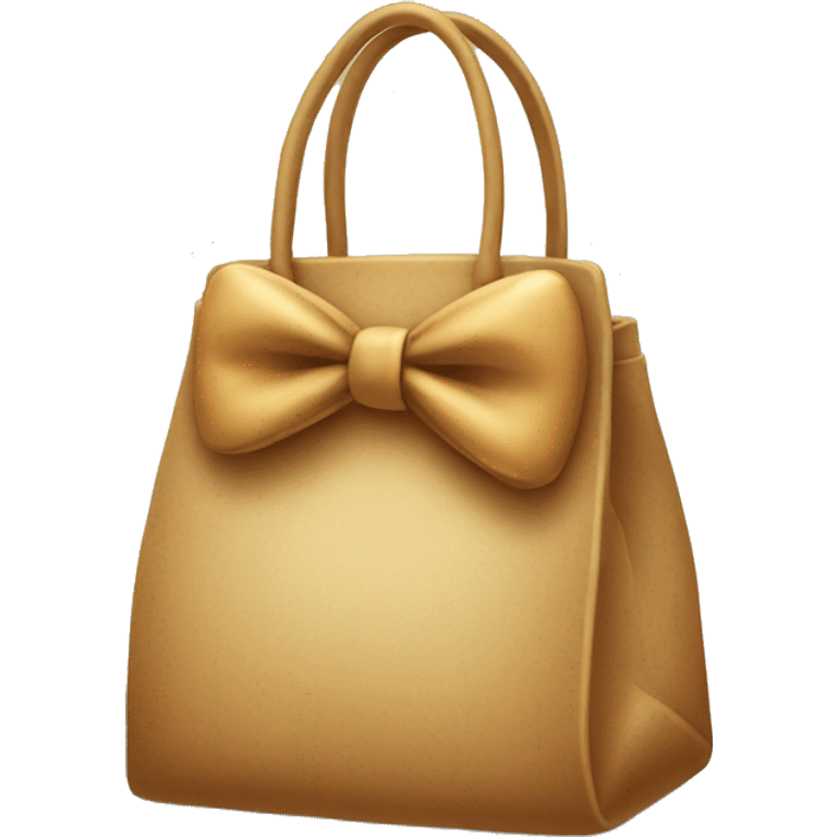 Bag with bow emoji