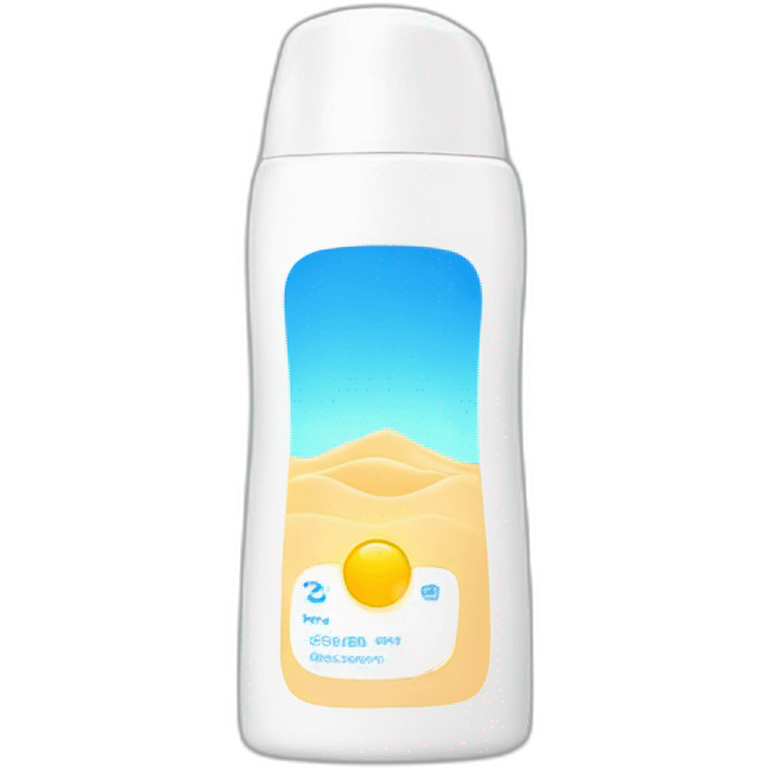 Sunscreen bottle emoji