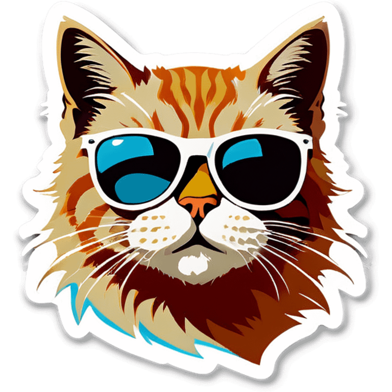 Cat with sunglasses emoji