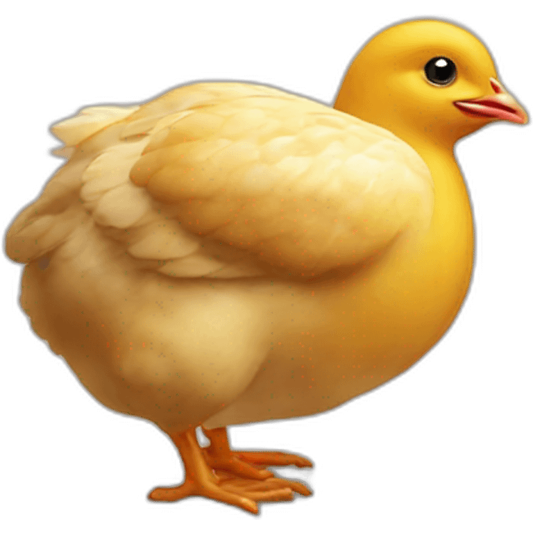 Un poussin dans une coquille emoji