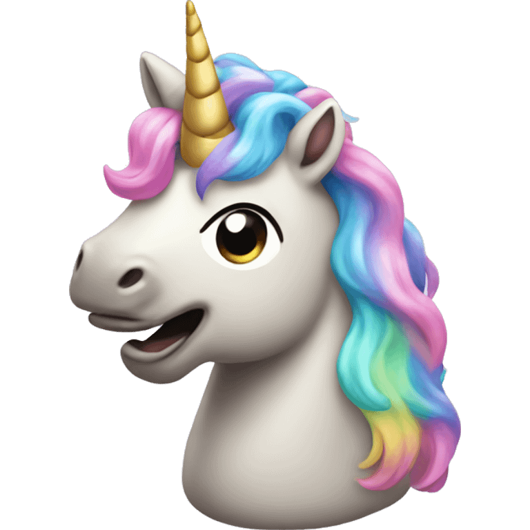 a poop of unicorn emoji