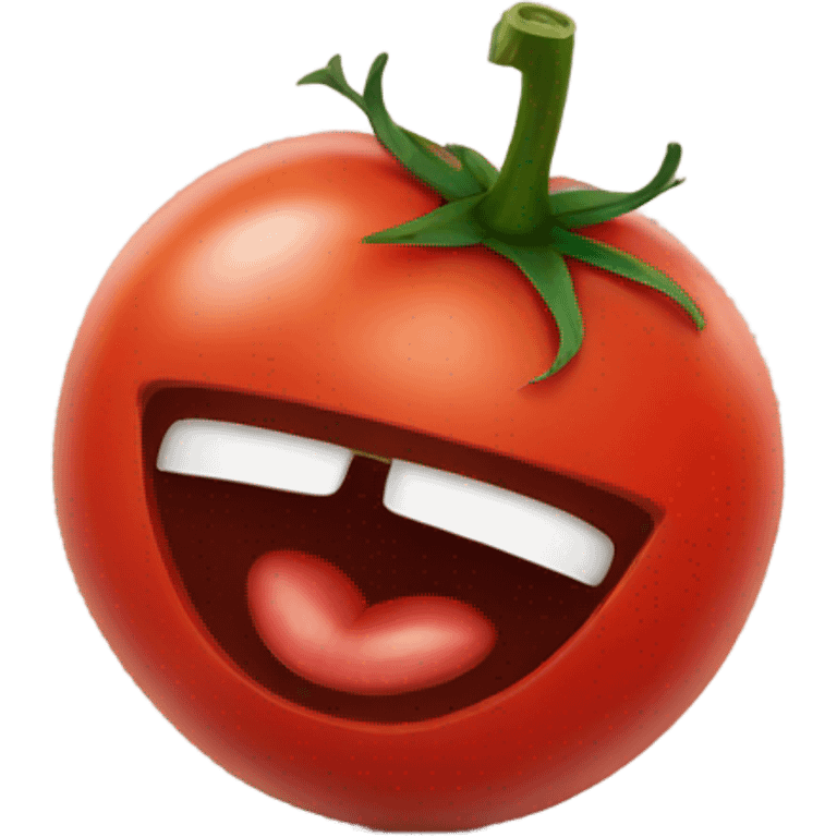 A tomato with lips  emoji