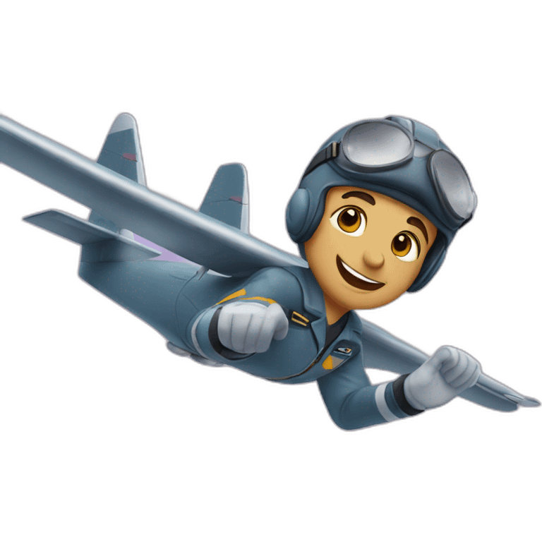 Acrobatics pilot emoji