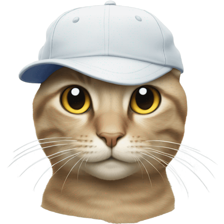 Cat with a cap on emoji