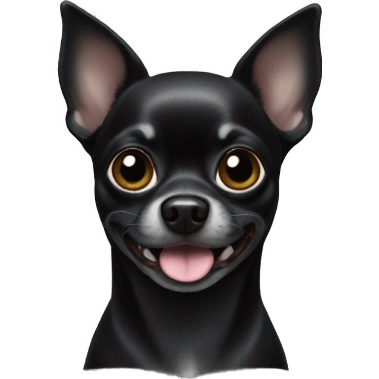 black Chihuahua emoji