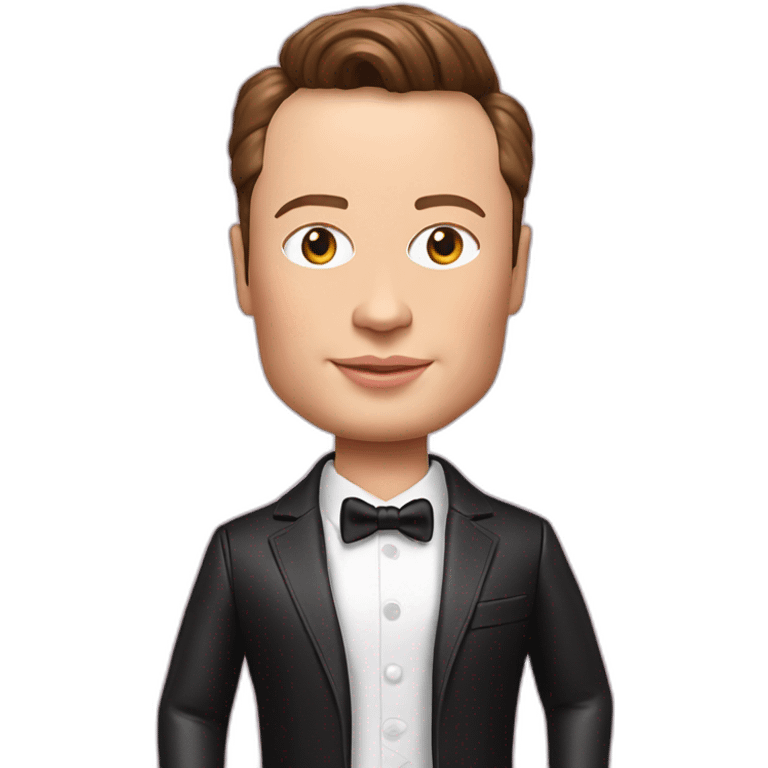 Elon musk as a Barbie emoji