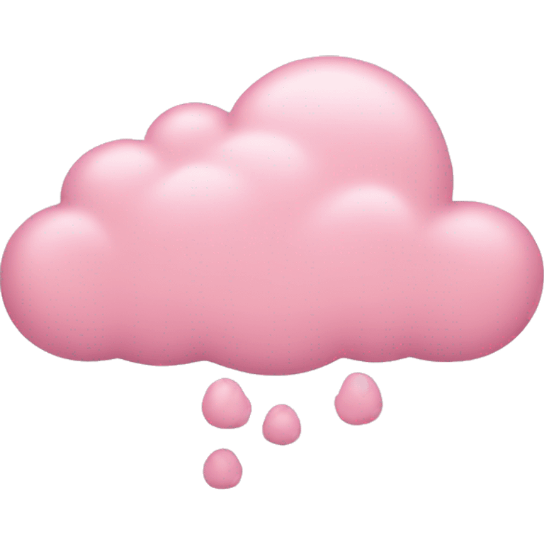 Light pink cloud emoji