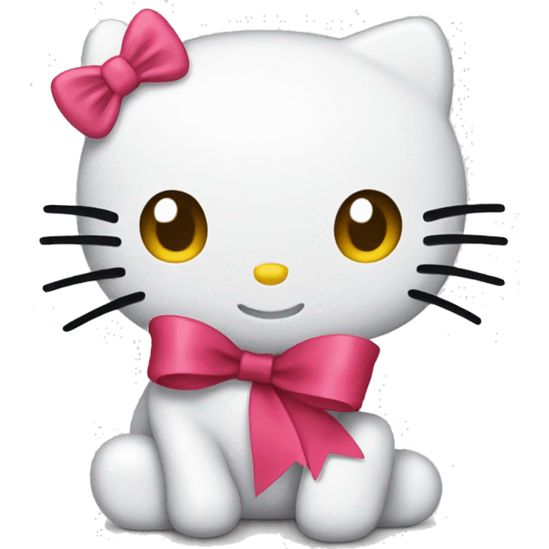 Hello kitty with a ribbon  emoji