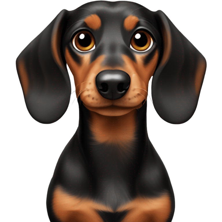 A cute mini dachshund  emoji