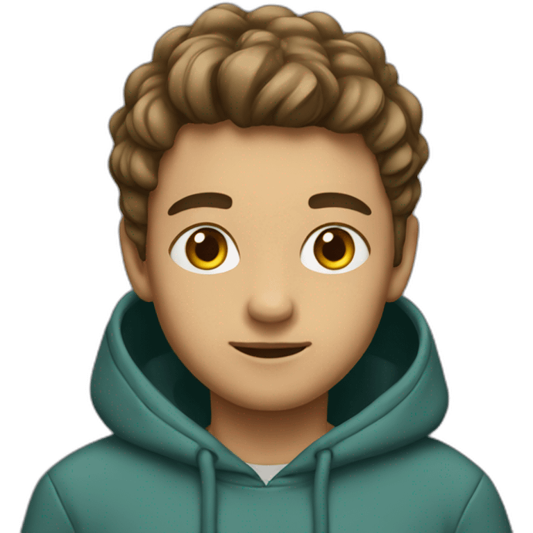 Boy in toda hoodie emoji