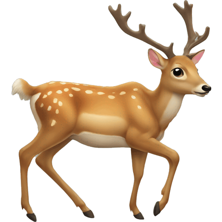 Deer hit by car emoji