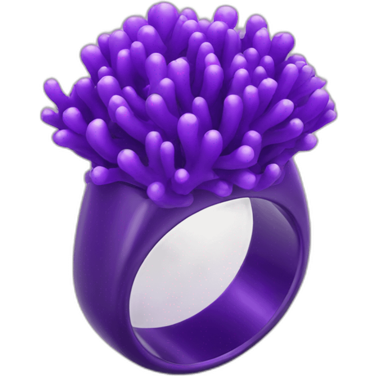 purple coral ring emoji