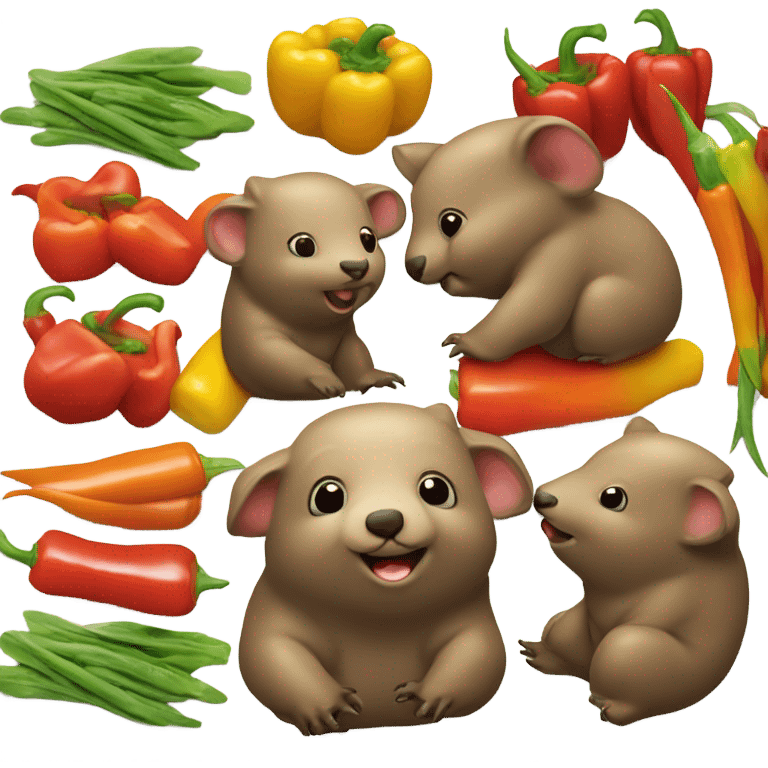 Wombat stir fry emoji