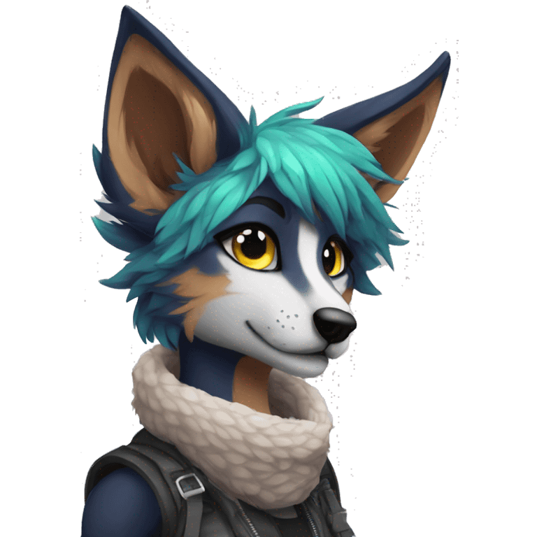 Edgy modern anthro furry by Falvie, LiLaiRa, AngieWolf emoji