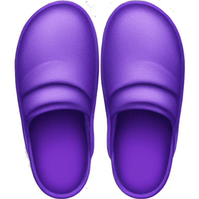 Purple slippers emoji