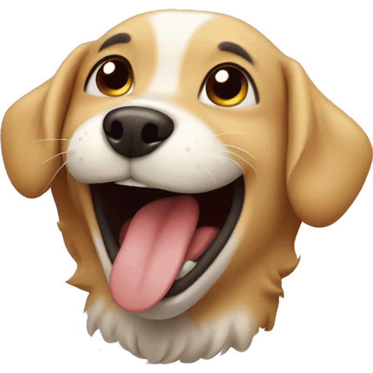 Dog laughing  emoji