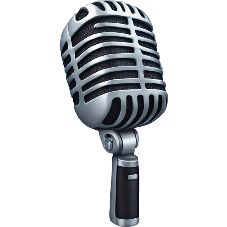 microphone with sweet candy skin emoji